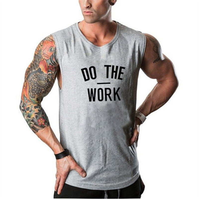 Breathable Casual Polyester Men's Gym Vest