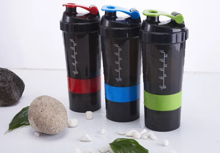 500ml Double Layer Plastic Shaker Cup